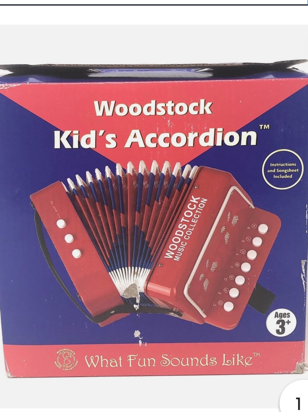 Woodstock Kid's Accordion - Music Collection, Includes Detailed Instructions